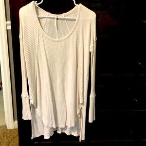 Free People waffle sweater Medium